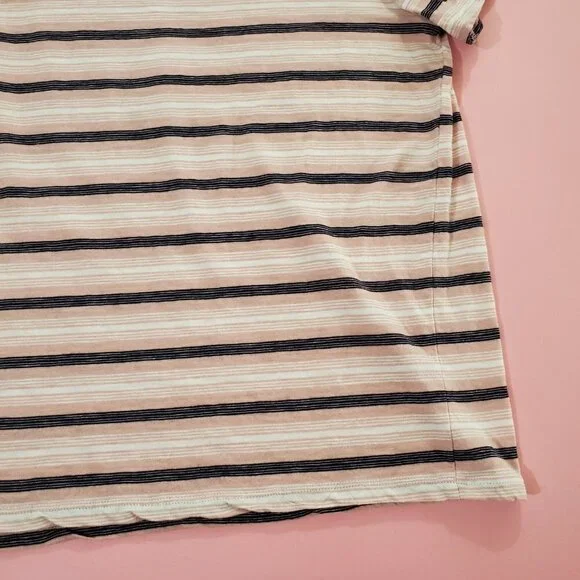 🖤 Dip Pink White Black Stripped T-Shirt 🖤 - Picture 10 of 12